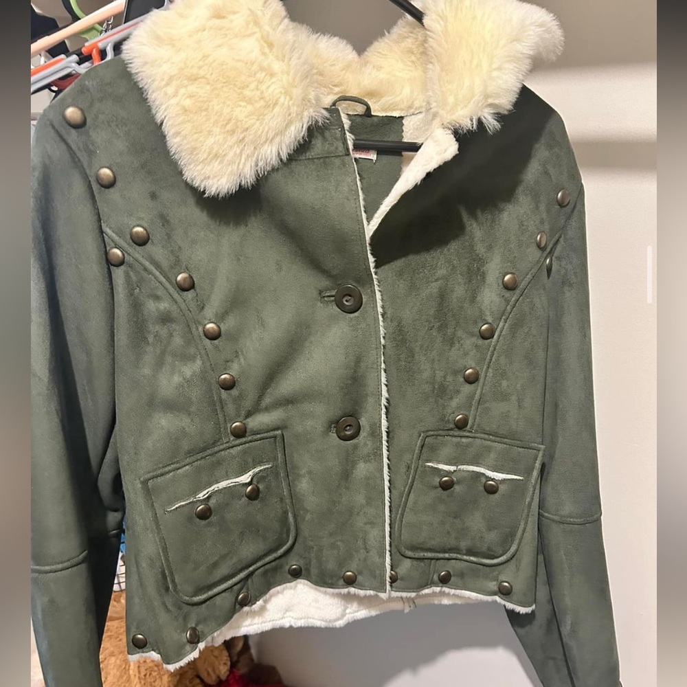 Vintage green coat!